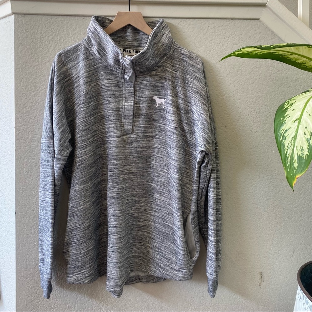 PINK mock neck sweatshirt